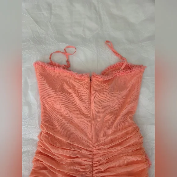 Peach Mesh House of CB 'Gabbi'-large